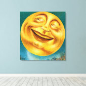 Halloween Moon Canvas Afdruk (Insitu (Houten vloer))