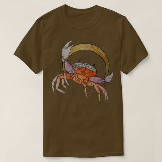 Halloween Moon Crab T-shirt (Design voorkant)