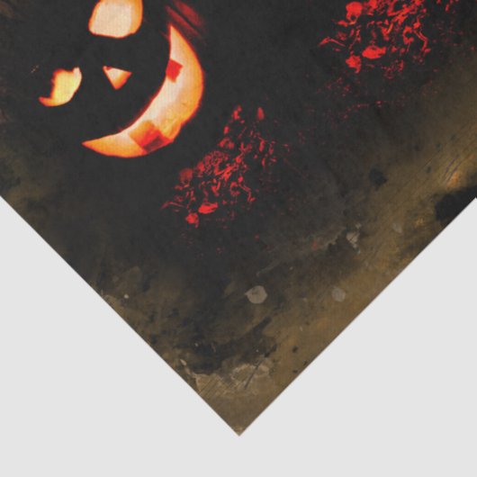 Halloween Moon en Pumpkins Decoupage Tissuepapier (Detail)