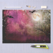 Halloween Moon Haunted Forest Tissue Paper Tissuepapier (Craft)