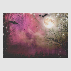 Halloween Moon Haunted Forest Tissue Paper Tissuepapier