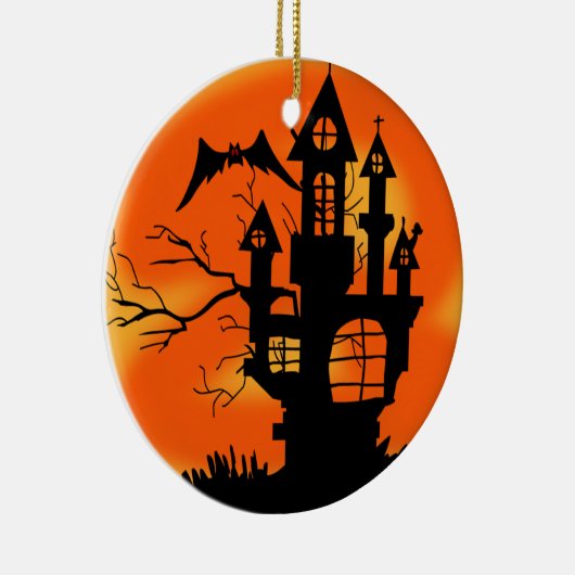 Halloween Moon Keramisch Ornament (Rechts)