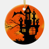 Halloween Moon Keramisch Ornament (Voorkant)