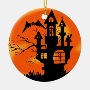 Halloween Moon Keramisch Ornament