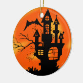 Halloween Moon Keramisch Ornament (Links)