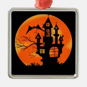 Halloween Moon Metalen Ornament