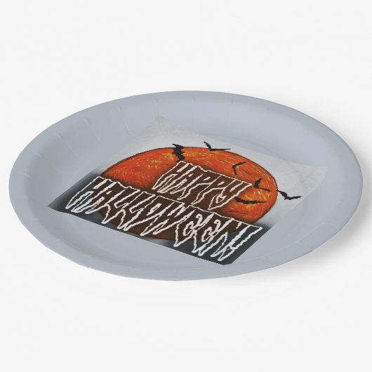 Halloween Moon-PG Papieren Bordje (Gekanteld)