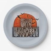 Halloween Moon-PG Papieren Bordje (Voorkant)