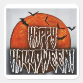 Halloween Moon-PG Vierkante Sticker (Voorkant)