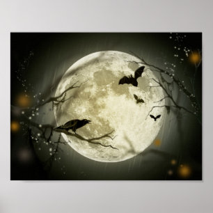 Halloween Moon Poster