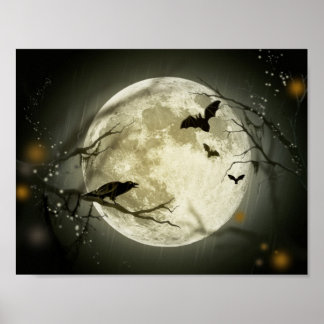 Halloween Moon Poster