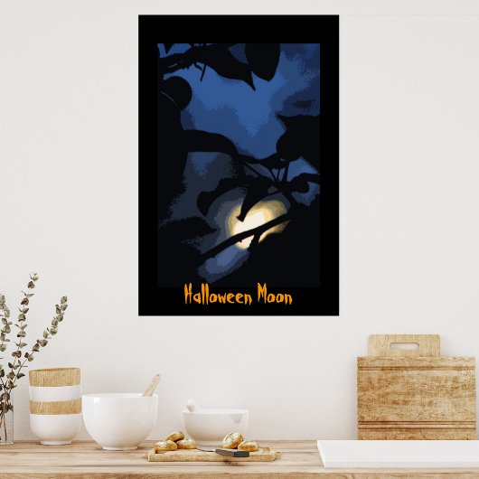 Halloween Moon Poster (Keuken)