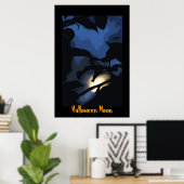Halloween Moon Poster (Thuiskantoor)