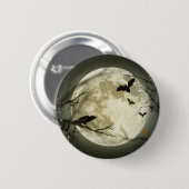 Halloween Moon Ronde Button 5,7 Cm (Voorkant /achterkant)
