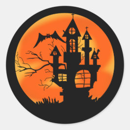 Halloween Moon Ronde Sticker