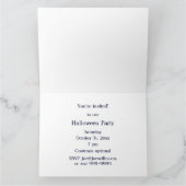 Halloween Moon 's nachts in Shades of Blue & Green Kaart (Binnen)