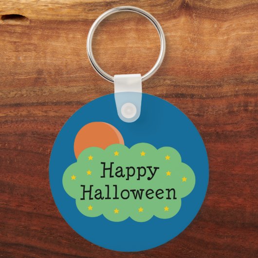 Halloween Moon Sleutelhanger (Voorkant)