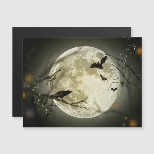 Halloween Moon Spooky Crows (Voorkant / Achterkant)