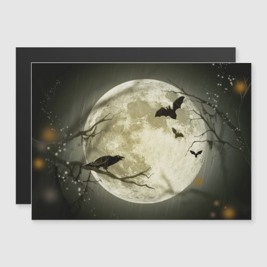 Halloween Moon Spooky Crows (Voorkant / Achterkant)