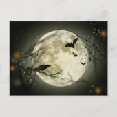 Halloween Moon Spooky Crows Briefkaart (Voorkant)