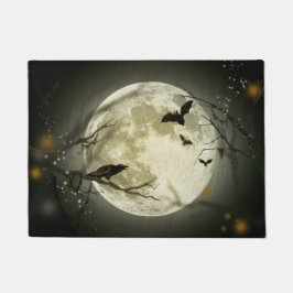 Halloween Moon Spooky Crows Deurmat
