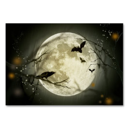 Halloween Moon Spooky Crows Kaart
