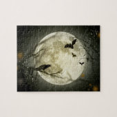 Halloween Moon Spooky Crows Legpuzzel (Horizontaal)