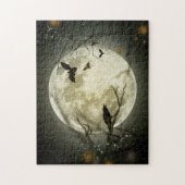 Halloween Moon Spooky Crows Legpuzzel (Verticaal)