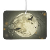 Halloween Moon Spooky Crows Luchtverfrisser (Achterkant)