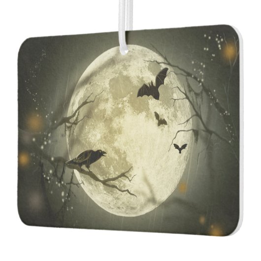 Halloween Moon Spooky Crows Luchtverfrisser (Links)