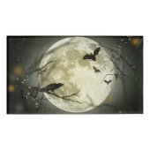 Halloween Moon Spooky Crows Naambadge (Voorkant)