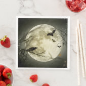 Halloween Moon Spooky Crows Servetten (Insitu)