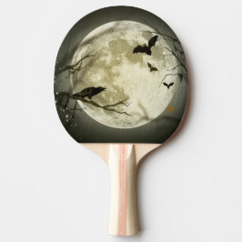 Halloween Moon Spooky Crows Tafeltennisbatje