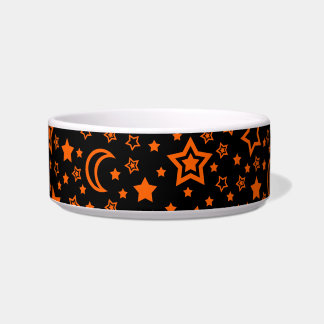 Halloween Moon & Stars (Small Dog) Bowl Voerbakje