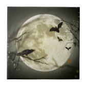 Halloween Moon Tegeltje (Voorkant)