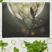 Halloween Moon Theedoek (Gevouwen)