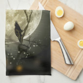 Halloween Moon Theedoek (Quarter Fold)