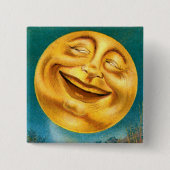 Halloween Moon Vierkante Button 5,1 Cm (Voorkant)