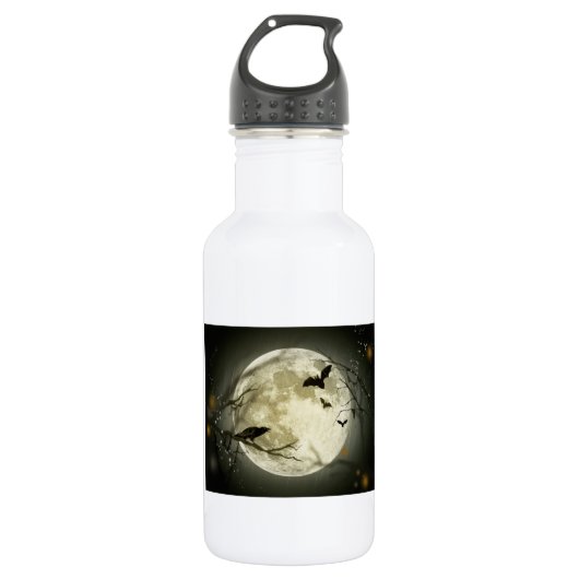 Halloween Moon Waterfles (Voorkant)