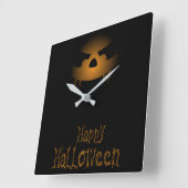 Halloween Moonlight Haunted House Square Wall Cloc Vierkante Klok (Hoek)