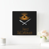 Halloween Moonlight Haunted House Square Wall Cloc Vierkante Klok (Huis)