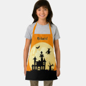 Halloween Moonlight spookhuis voor kinderen Schort (Insitu)