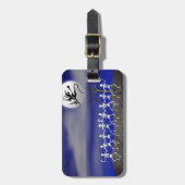 Halloween Moonlit Party Scene Bagagelabel (Voorkant verticaal)