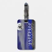 Halloween Moonlit Party Scene Bagagelabel (Achterkant verticaal)