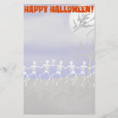 Halloween Moonlit Party Scene Briefpapier (Voorkant)