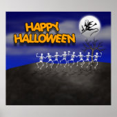 Halloween Moonlit Party Scene Poster (Voorkant)