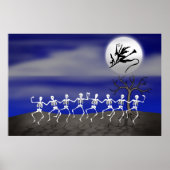 Halloween Moonlit Party Scene Poster (Voorkant)