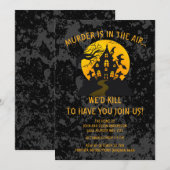 Halloween Moord Mysterie Feest Kaart (Voorkant / Achterkant)