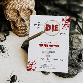 Halloween moord Mystery Party uitnodiging