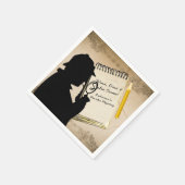 Halloween Moordmysterie Feestje Vintage Personalis Servet (Hoek)